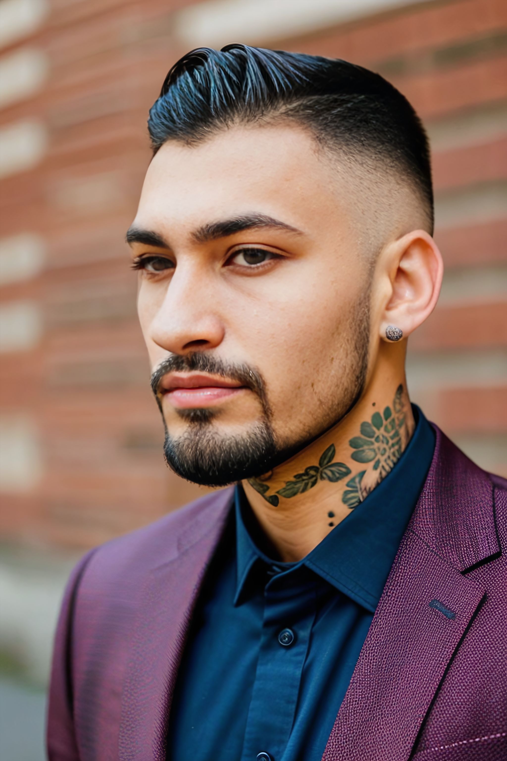 Portrait generated with Stable Diffusion.